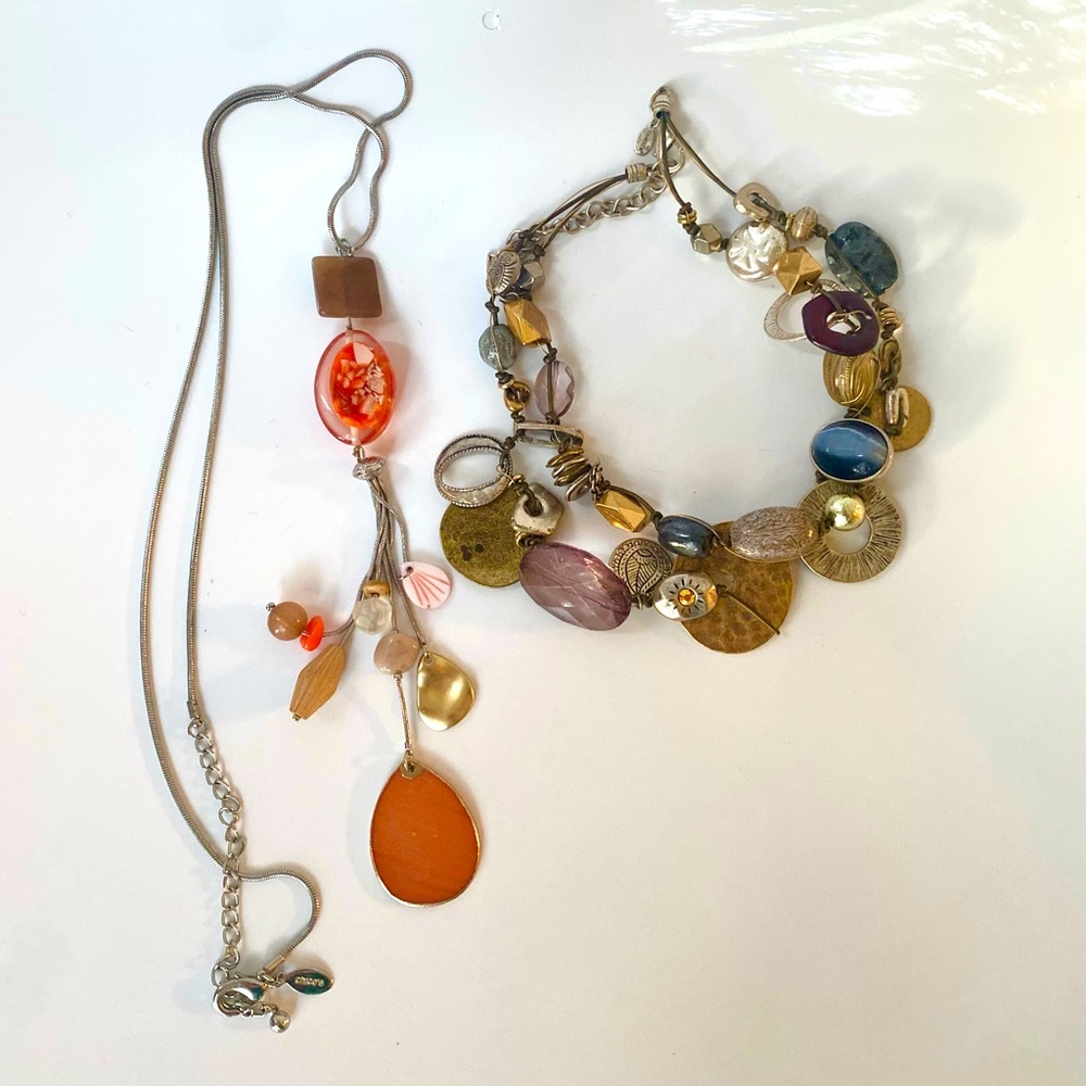 2 CHICOS a la Vintage Statement Necklaces. Like NEW! Great Jewelry Present!